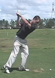 one legged golf swing drill