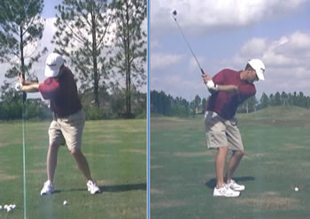 pro golfer backswing