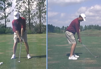 professional golfer swing sequence