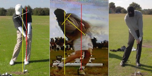 glutes at golf impact position